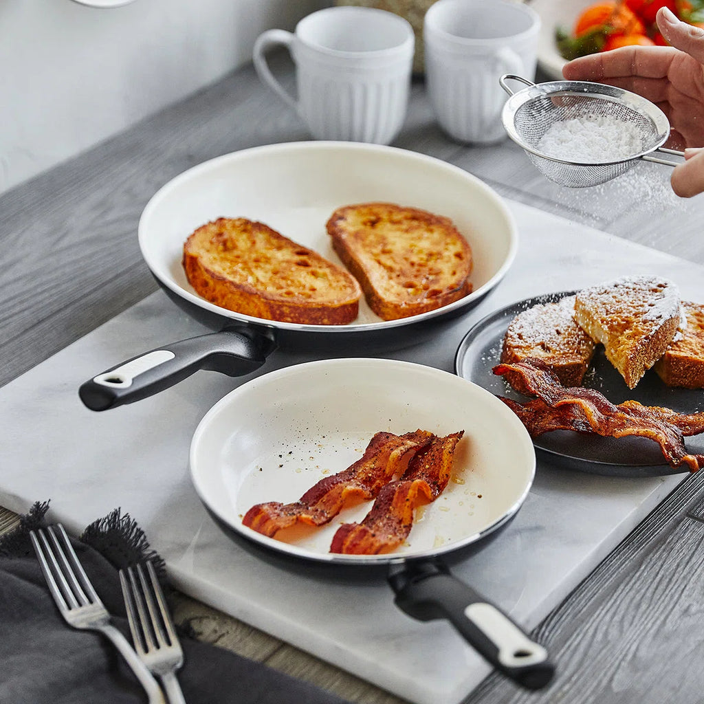 Rio Healthy Ceramic Nonstick 8" and 10" Frying Pan Set